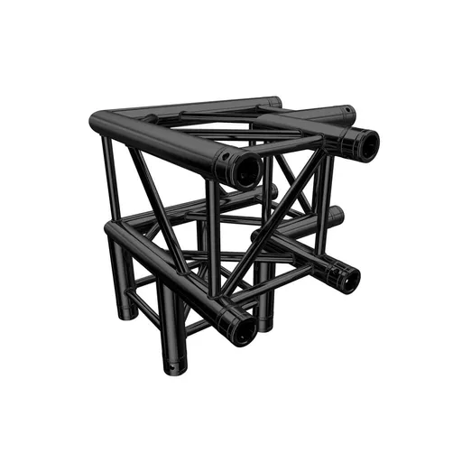 Global Truss F34 PL Stage Black 3 Way 90 Degree Corner