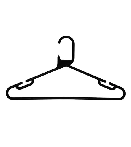 Black Plastic Hanger - 420mm - Box of 120