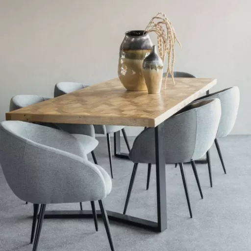 Wooden Dining table, Geometric