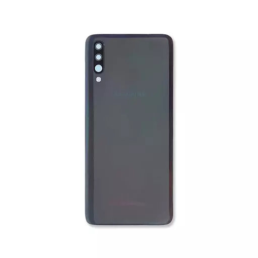 Back Cover w/ Camera Lens (Service Pack) (Black) - For Galaxy A70 (A705)