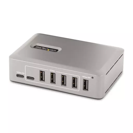 StarTech.com 10-Port USB-C Hub - 8x USB-A/2x USB-C - Self-Powered w/65W Power Supply - USB 3.1 10Gbps - Desktop/Laptop USB Hub w/USB-IF Certified 3ft Locking Cable, USB C Hub