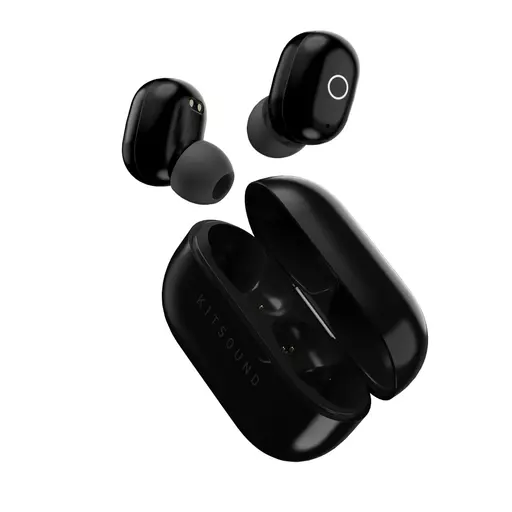 KitSound KSEDGE20BK headphones/headset Wireless In-ear Calls/Music USB Type-C Bluetooth Black