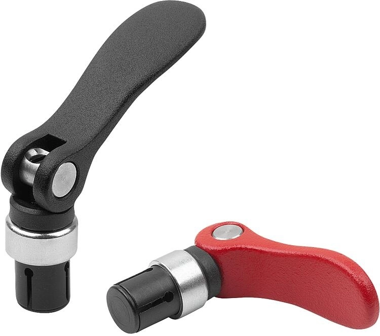 K1500 - Cam Levers With Mandrel Collet Aluminium Handle & Steel Parts