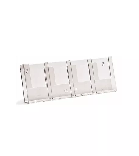 1/3 A4 (DL) 4 In-line Portrait Wall Leaflet Holder