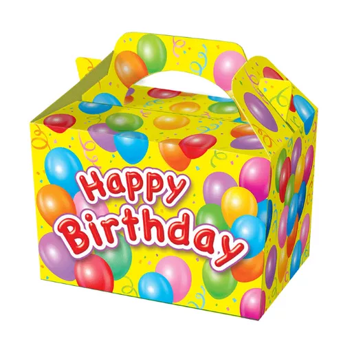 Happy Birthday Yellow Party Box