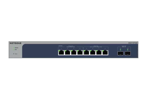 NETGEAR 8-Port Multi-Gigabit/10g Ethernet Smart Managed Pro Switch with 2 SFP+ Ports (MS510TXM)