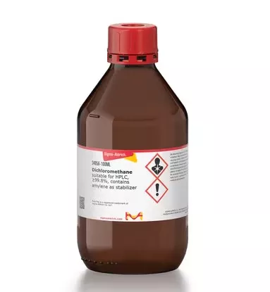 Dichloromethane suitable for HPLC =99.8% contains amylene as stabilizer