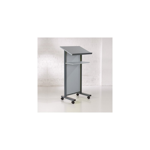 Metroplan Coloured Panel Front Lectern - Grey