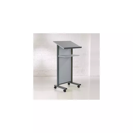 Metroplan Coloured Panel Front Lectern - Grey