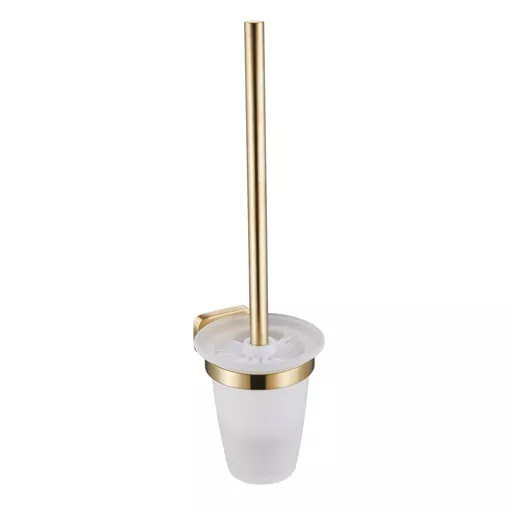 Asti Toilet Brush Holder - Brushed Brass