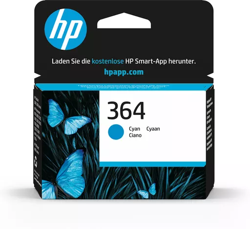 HP CB318EE/364 Ink cartridge cyan, 300 pages ISO/IEC 24711 3ml for HP PhotoSmart B 110/C 309/D 5460/Plus/Premium