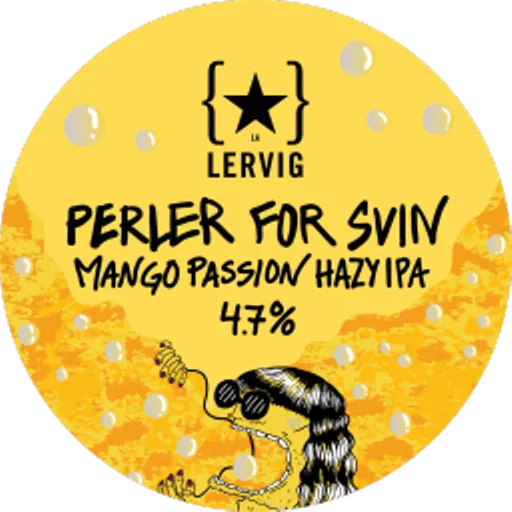 Lervig Perler for Svin Mango / Passionfruit