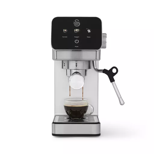 Swan Digital One-Touch Mini Espresso Machine with Milk Frother