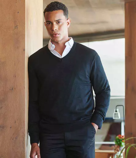 Henbury Acrylic V Neck Sweater