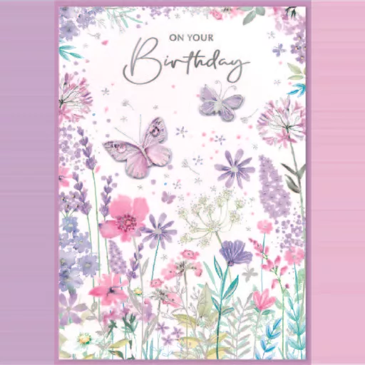 Isabel's Garden 6 Pack Cards C50 Birthday Open