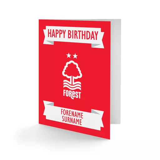 Nottingham Forest FC Crest Birthday Card