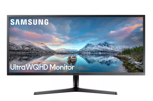 Samsung S34J550W 86.4 cm (34") 3440 x 1440 pixels UltraWide Quad HD LED Blue, Grey