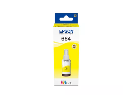 Epson C13T664440/664 Ink bottle yellow, 6.5K pages 70ml for Epson L 300/655