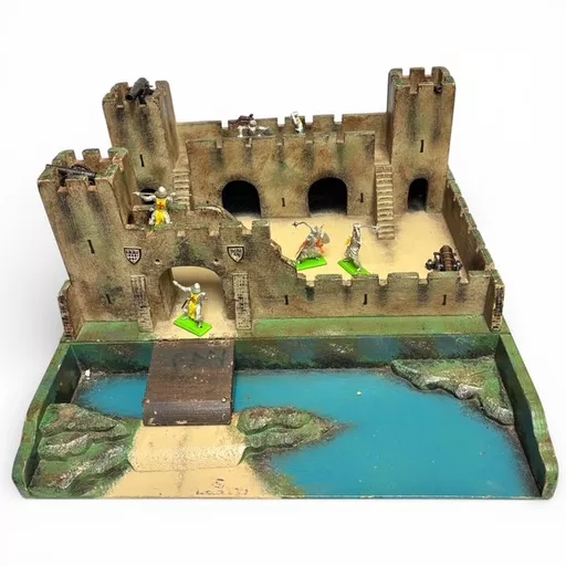 Vintage Wooden Fort and figures