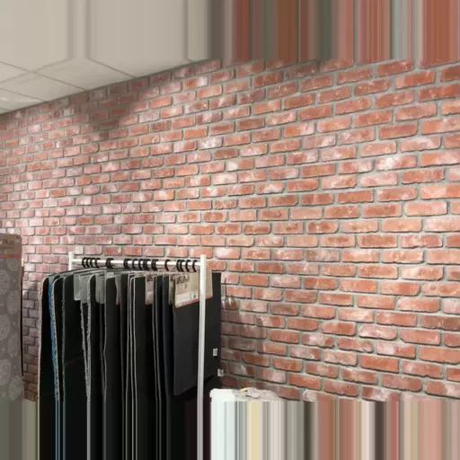 Brick Wirecut Red Whitewashed