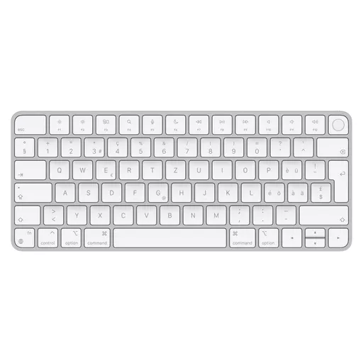 Apple Magic keyboard Universal USB + Bluetooth Swiss Aluminium, White