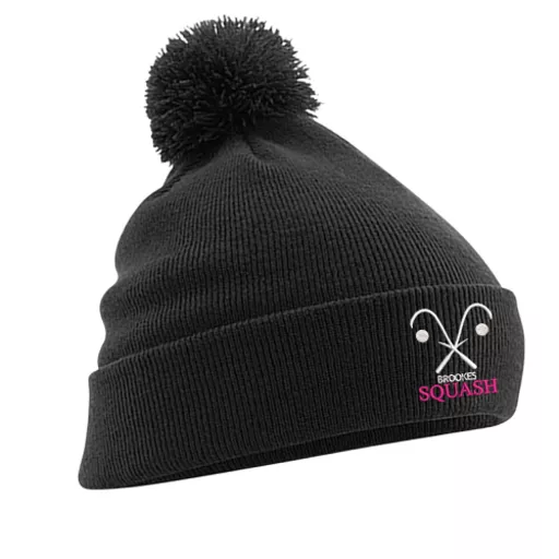 OBUSquashClub_BobbleHat_Black_Front.png