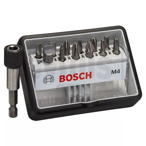 Bosch 12+1 Piece Robust Line Extra Hard Combi Screwdriver Bit Set M4 25mm
