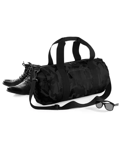 Camo Barrel Bag