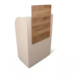 Keystone Desk - Taupe & Warm Cherrywood.png