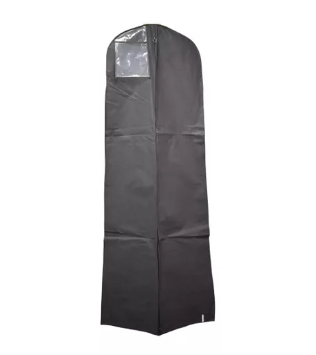 Dark Grey Fabric Gown Dress Cover with 8