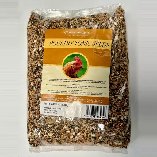 Johnston & Jeff Poultry Tonic Seed (12kg, 2.5kg or 1kg)