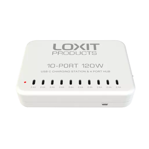 Loxit 10 Port USB C Charging Station - 120W