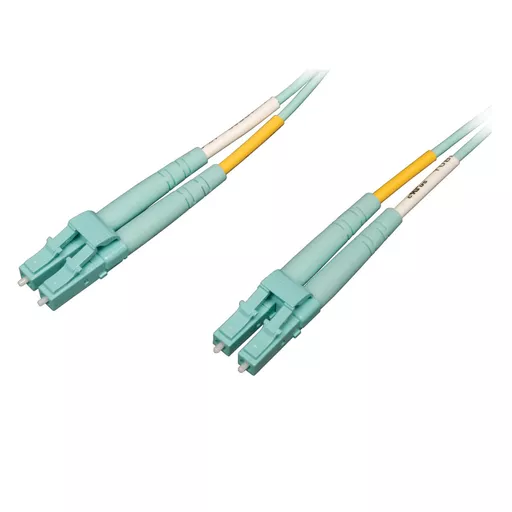 Tripp Lite N820-03M-OM4 10Gb/100Gb Duplex Multimode 50/125 OM4 LSZH Fiber Patch Cable (LC/LC) - Aqua, 3M (10 ft.)