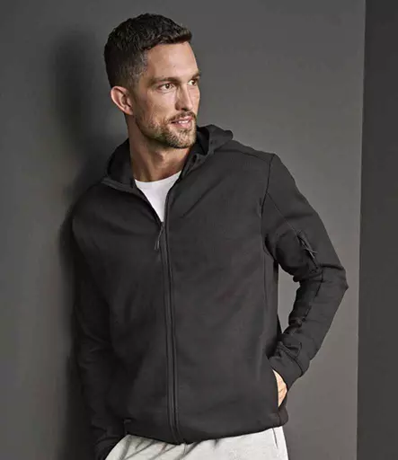 Tee Jays Athletic Hooded Full Zip Sweat Jacket