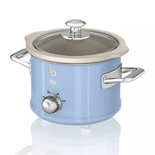 1.5L Slow Cooker Retro - Blue