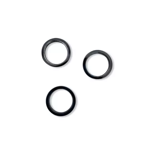 Rear Camera Lens Glass Ring Protective Cover (Black) (CERTIFIED) - For iPhone 12 Pro Max