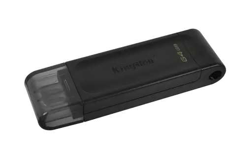 Kingston Technology DataTraveler 70 USB flash drive 64 GB USB Type-C 3.2 Gen 1 (3.1 Gen 1) Black