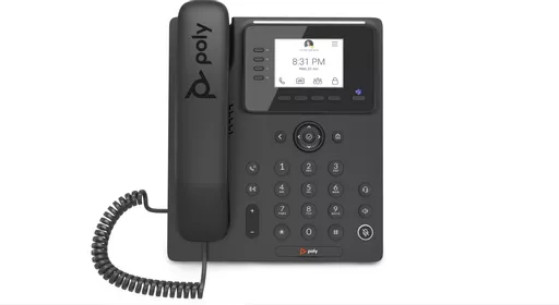 POLY CCX 350 Business Media Phone for Microsoft Teams and PoE-enabled