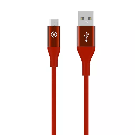 Celly USBMICROCOLORRD USB cable USB 2.0 1 m USB A Micro-USB B Red