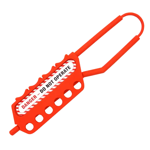 ASEC Nonconductive Lockout Tagout Hasp 6 Holes 6mm Thread