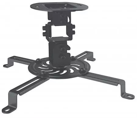 Manhattan Projector Mount, Ceiling, Universal, Tilt, Swivel & Rotate, Height: 15cm, Max 13.5kg, Black, Lifetime Warranty