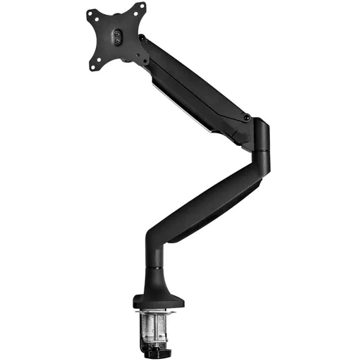 StarTech.com Desk Mount Monitor Arm - Heavy Duty Ergonomic VESA Monitor Arm - Single 9kg Display - Full Motion, Height Adjustable, Articulating - Aluminum - C-Clamp/Grommet- Black