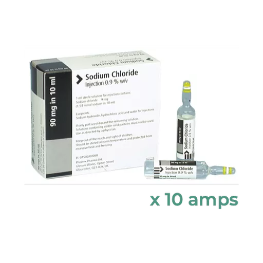 Sodium Chloride 0.9% 10ml Ampoules x 10