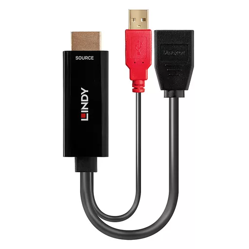 Lindy HDMI 18G to DisplayPort 1.2 Converter with USB Power
