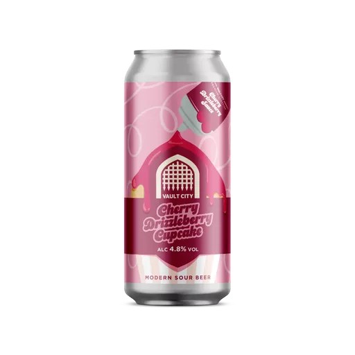 Vault City Cherry Drizzleberry Cupcake