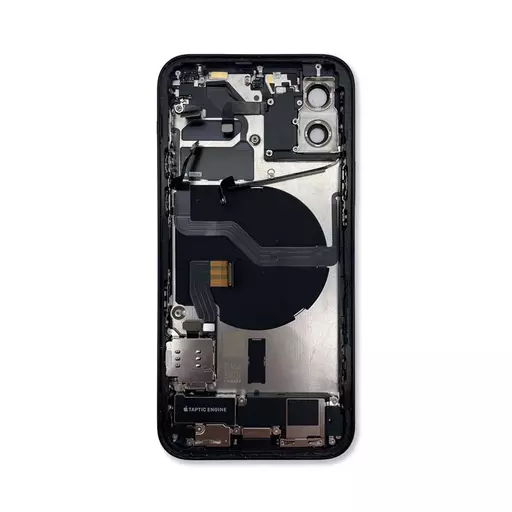 Back Housing With Internal Parts (RECLAIMED) (Grade B) (Black) (No CE Mark) - For iPhone 12