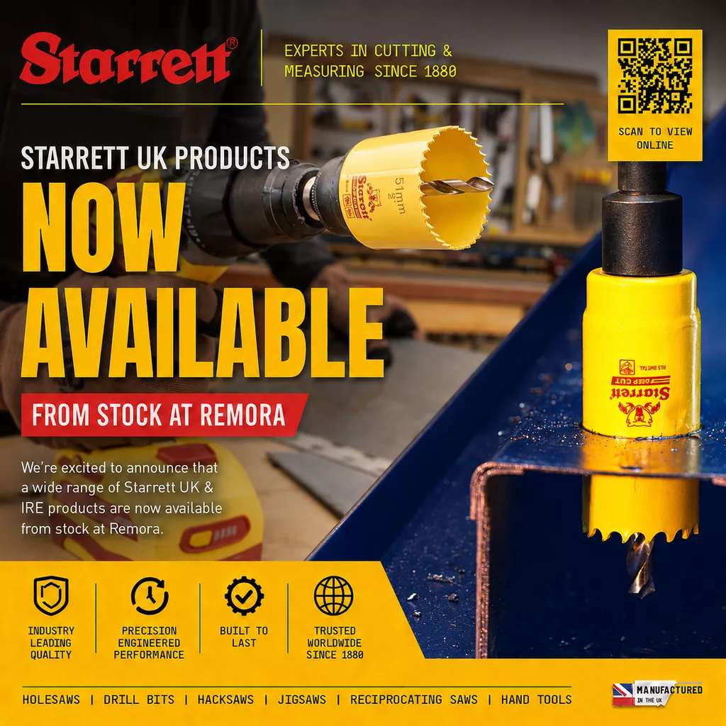 Starrett UK Products Now Available from Stock at Remora