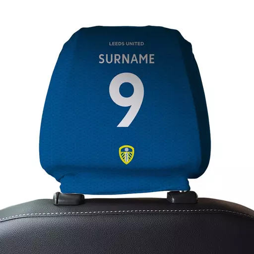 Leeds United Back of Shirt Car Headrest Cover