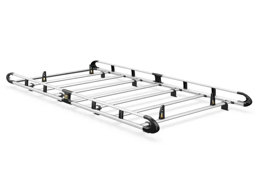 Vauxhall Movano 2010-2021 L2, H2 Twin Rear Doors - ULTI Rack+ (Aluminium) - 7 Bar Roof Rack
