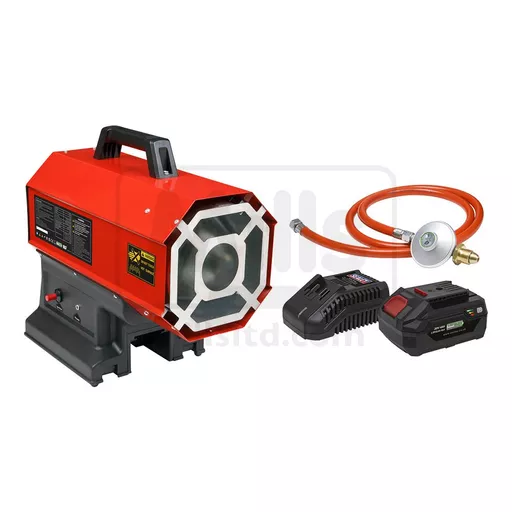 Sealey Space Warmer Propane Heater 240v / Cordless 20v 4Ah Kit